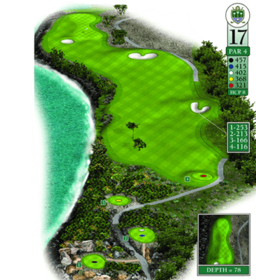 Hole 17 pga oceans la romana golf club