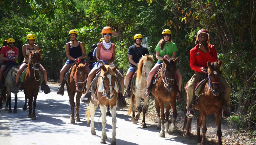 Horseback adventure park punta cana